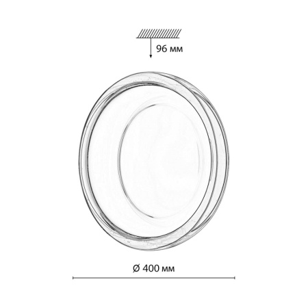 Настенно-потолочный светильник Sonex PORTMAN 7778/DLN