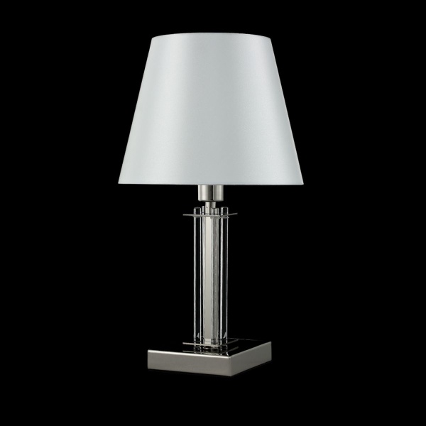 Настольная лампа Crystal Lux Nicolas LG1 Nickel/White