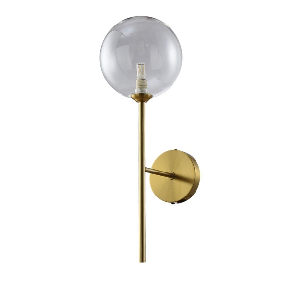 Бра Crystal Lux Marzo AP1 Bronze/Transparente