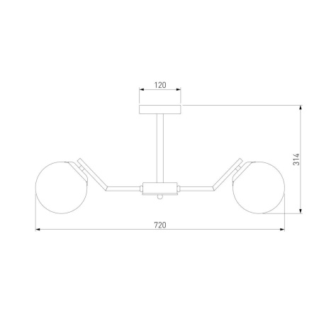 Подвесная люстра Eurosvet Frost 70154/6 латунь