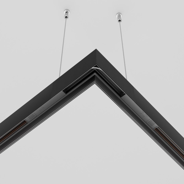 Коннектор питания угловой Maytoni Technical Exility Busbur TRA034CPC-42B-15