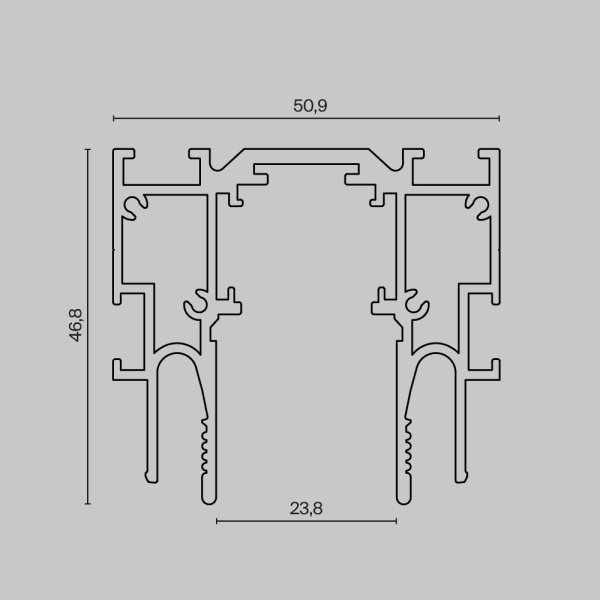 Шинопровод Maytoni Technical TRX034-SCCL-422B