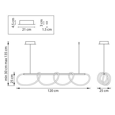 Люстра подвесная Corinto Lightstar 637093
