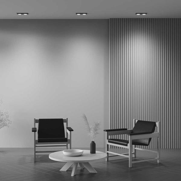 Встраиваемый светильник Maytoni Technical Hoop DL086-02-GX53-SQ-B