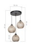Подвесная люстра Toplight Lizbeth TL1612R-03BG