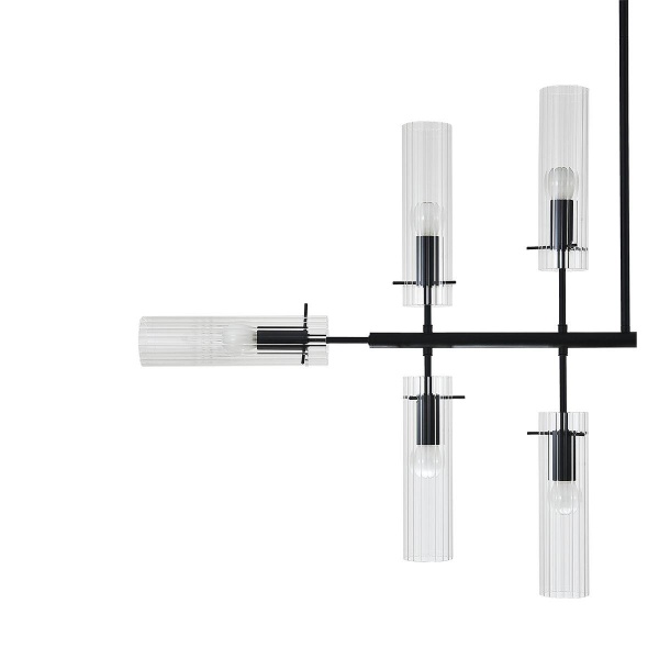 Подвесная люстра Indigo Saetta 11053/12R Black V000566