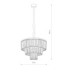Подвесная люстра Nowodvorski Cristal M Black 7616