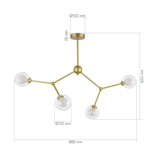 Подвесной светильник Evoluce ARCUS SLE1106-203-04