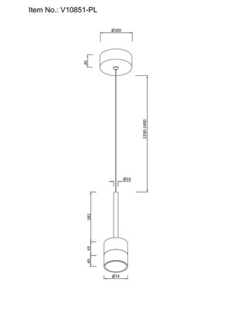 Подвесной светодиодный светильник Moderli Self V10851-PL