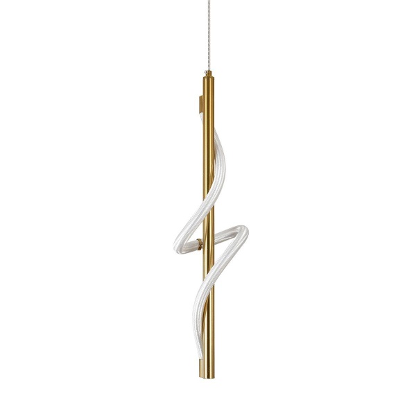 Подвесной светодиодный светильник Indigo Intreccio 14025/1P Brass V000144L