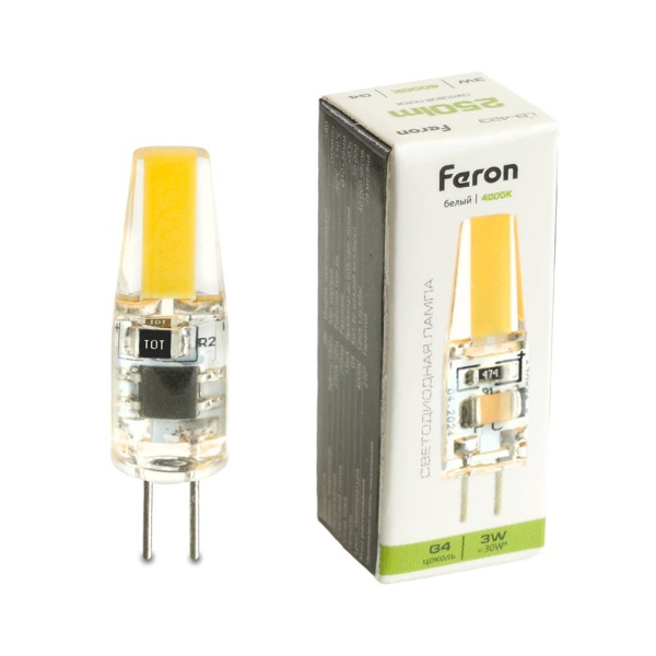 Лампа светодиодная Feron LB-423 G4 3W 230V 4000K 51168