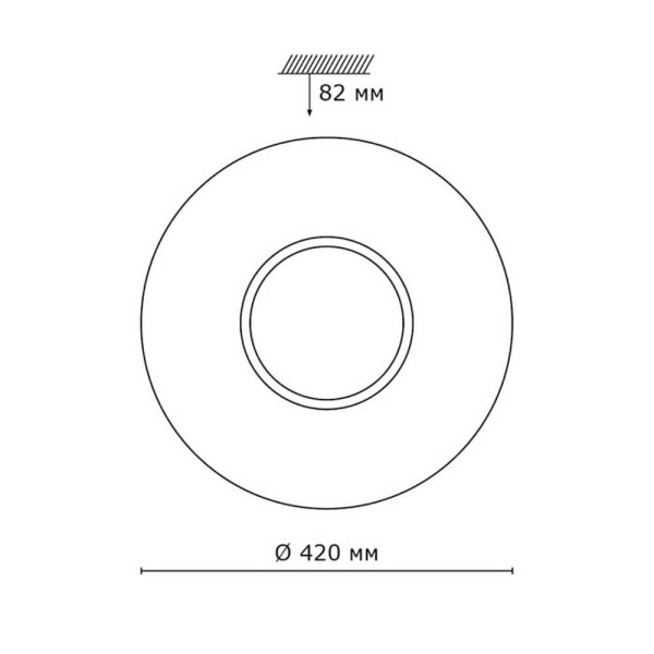 Настенно-потолочный светодиодный светильник Sonex Pale Visma 2048/DL
