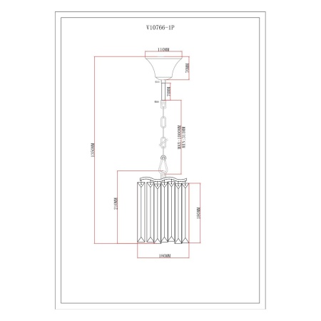 Подвесной светильник Moderli Wave V10766-1P