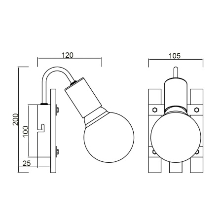 Бра Vele Luce Tendenza VL6492W01