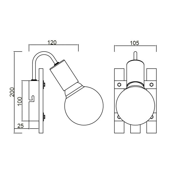 Бра Vele Luce Tendenza VL6492W01
