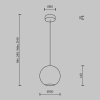 Подвесной светильник Maytoni Modern Glamping MOD437PL-01BG