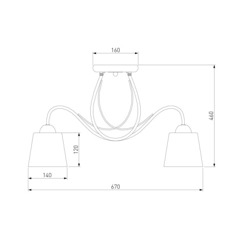 Потолочная люстра Eurosvet 70062/5 белый