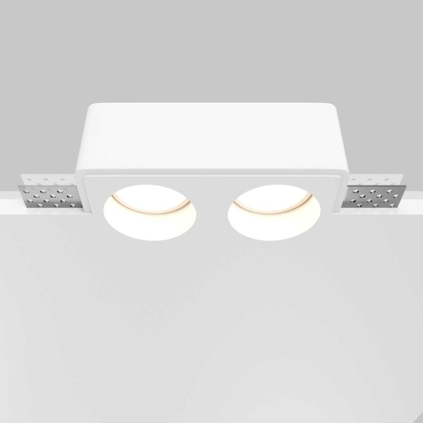 Встраиваемый светильник Maytoni Technical Gyps Modern DL123-GU10-02-W