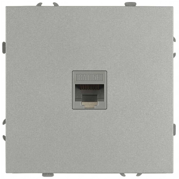 Розетка ЭРА Galaxy 15-3107-03 информационная RJ45 IP20 алюминий Б0070739