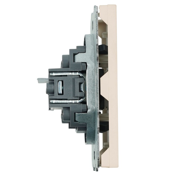 Розетка компьютерная 1-местная RJ-45 (механизм) Эмили, RST00-5117-08, кашемир, soft touch 49899