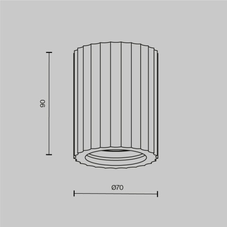 Потолочный светильник Maytoni Technical C121CL-GU10-W