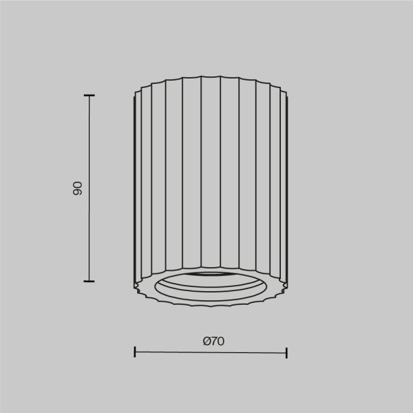Потолочный светильник Maytoni Technical C121CL-GU10-W