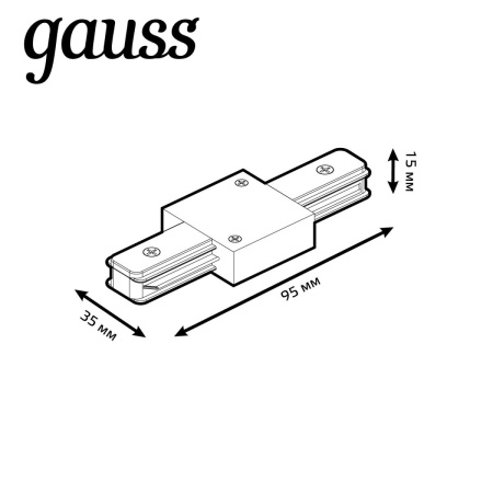 Коннектор прямой Gauss TR105