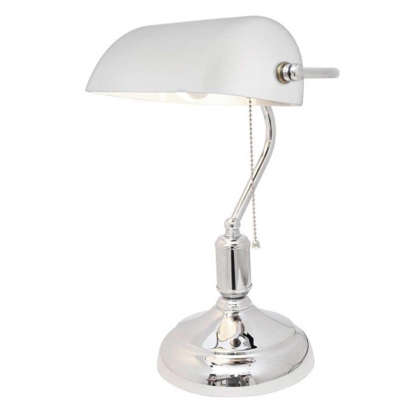 Настольная лампа Lumina Deco Banker LDT 305 WT+CHR