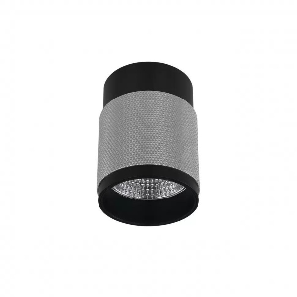 Потолочный светодиодный светильник iLedex Delta 1955-10W-3000K-36 BK+SL