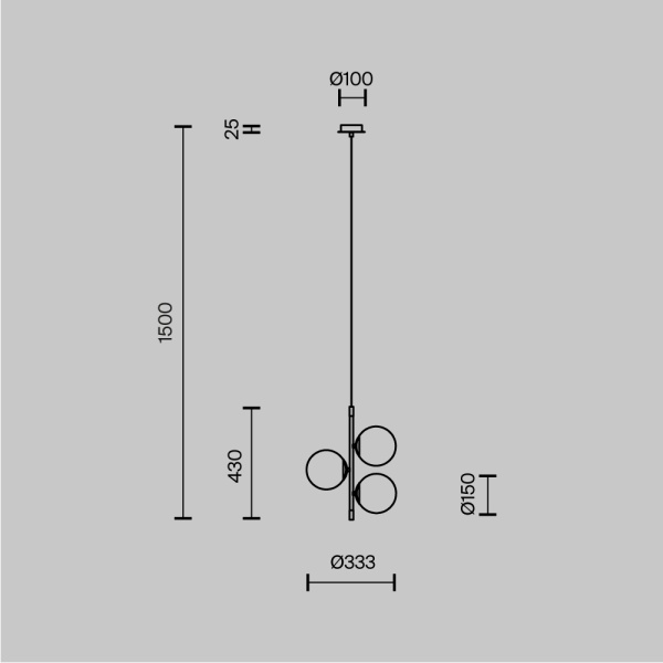 Подвесной светильник Maytoni Nostalgia MOD048PL-03G