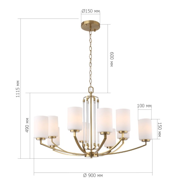 Подвесная люстра ST Luce Opalus SL1403.303.10