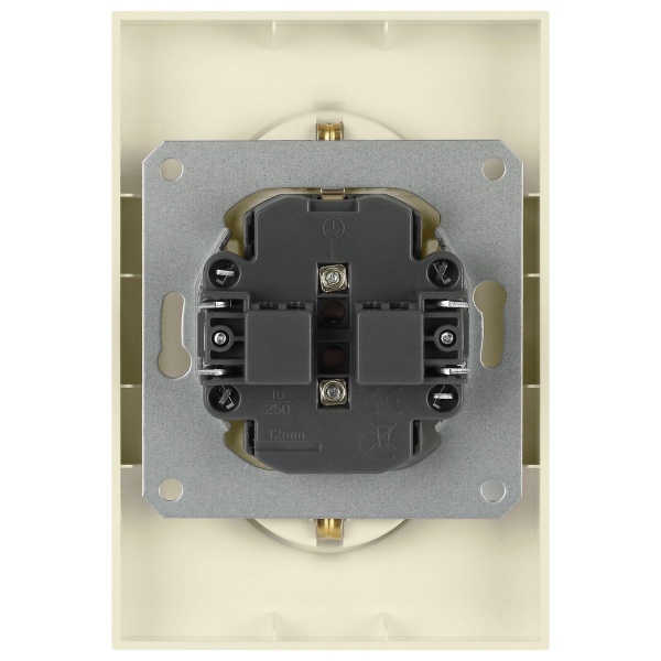 Розетка ЭРА Arktik 16-2104-02 двойная с заземлением 2X2P+E Schuko 16А-250В слоновая кость Б0070445