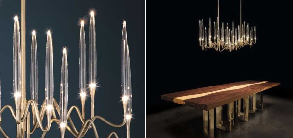 Подвесная люстра Imperium Loft Il Pezzo Chandelier Brass And Crystals L120 342634-22