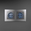 Рамка на 2 поста Werkel Aluminium алюминий W0021706 4690389158032