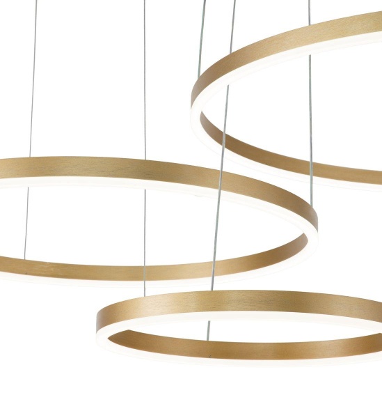 Подвесной светодиодный светильник Indigo Galass 14001/3P Gold V000013L