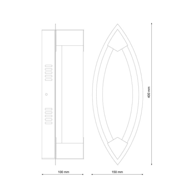 Настенный светильник Lucia Tucci Modena W172.1 Large LED400