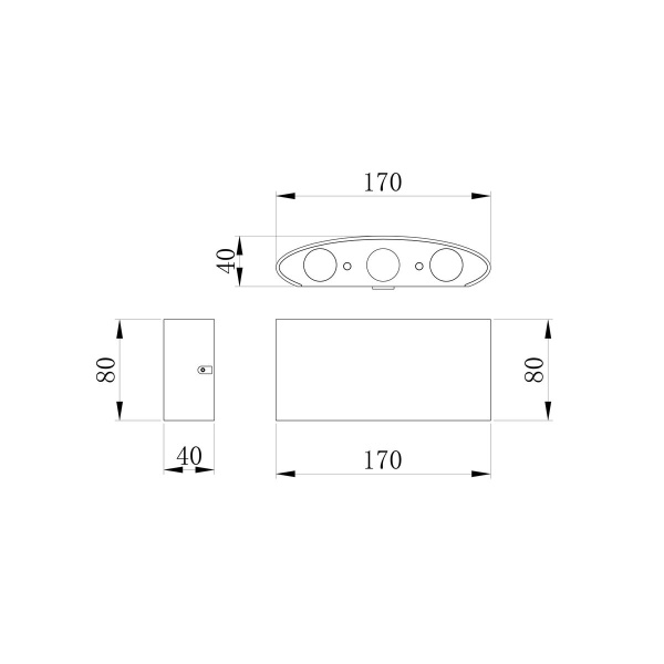 Настенный светильник Maytoni Outdoor O417WL-L6GR3K