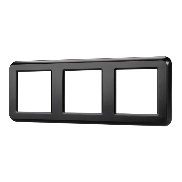 Рамка пластиковая FRM-VERSA-PL-3-BK Arlight 043784