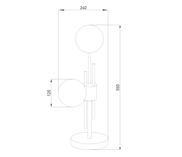Настольная лампа Eurosvet Volver 01383/2 латунь