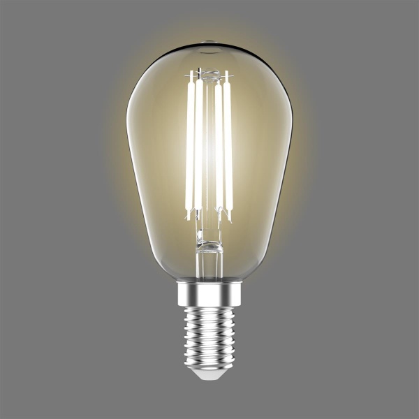Лампа светодиодная филаментная Gauss E14 4,5W 2700K прозрачная 1141115