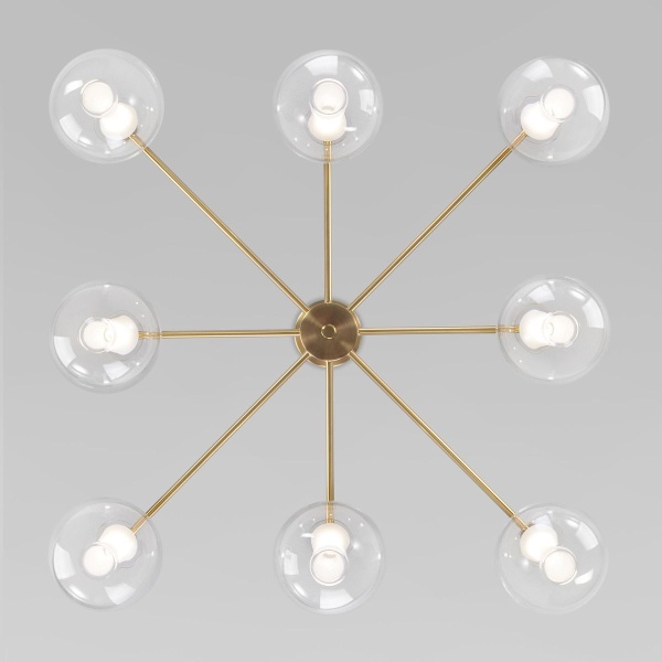 Потолочная люстра Eurosvet Magma 60175/8 латунь