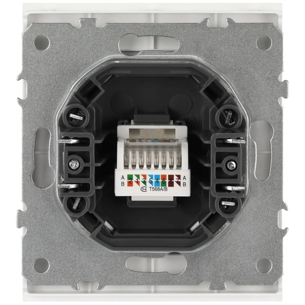 Розетка ЭРА Arktik 16-3107-08 информационная RJ45 белый матовый Б0070481