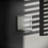 Проходной переключатель встраиваемый Voltum S70 одноклавишный 10А, (сталь) VLS010305