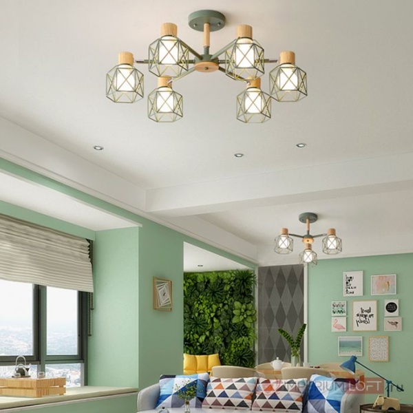 Потолочная люстра Imperium Loft Corf B3 Black 8 Lamps 189477-26