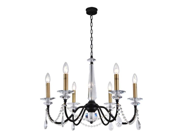 Подвесная люстра Newport 3976/C black+brass М0071828