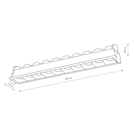 Встраиваемый светильник Nowodvorski Midi Led Black 10063