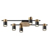 Потолочная люстра Lumien Hall Trey LH4138/6CB-BR-BK