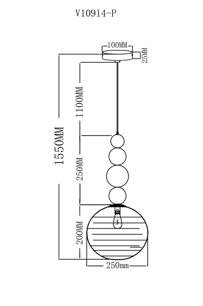 Подвесной светильник Moderli Arti V10914-P