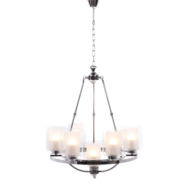 Подвесная люстра Lumina Deco Santini LDP 1220-7 CHR+WT