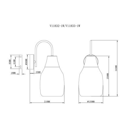 Бра Moderli Adalina V11832-1W